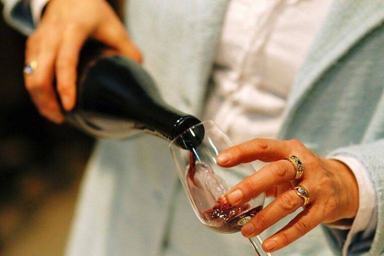The taste of red wine